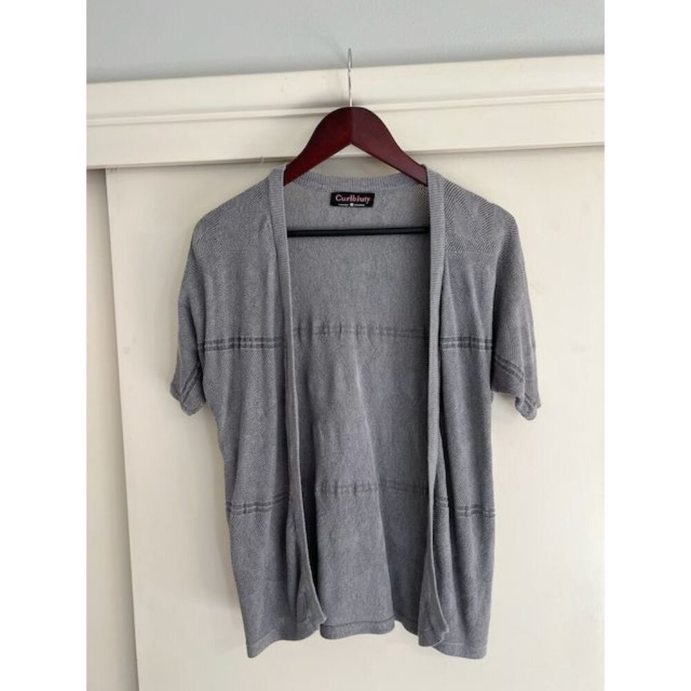 Women's Short Sleeve Cardigan Summer Casual Lightweight Open Front Kni